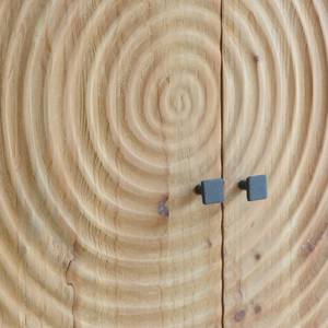 Armoire à bûches en pin et métal - Product Image 4