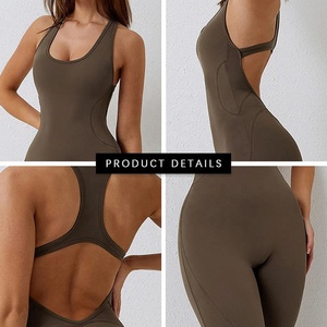 จั๊มสูทกีฬาแขนกุดแห้งเร็วของผู้หญิงชุดบอดี้สูทเซ็กซี่ระบายอากาศได้ดีขนาดพิเศษ - Product Image 6