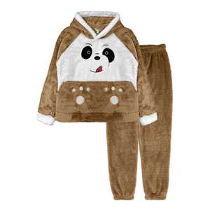 Ensemble 2 pièces en micro polaire pour femme RND Apparel, haut de sport à capuche et jupe longue, toutes les 4 couleurs, tailles S/M-L/XL, coupe ample, saison d'automne, MOQ - Product Image 3