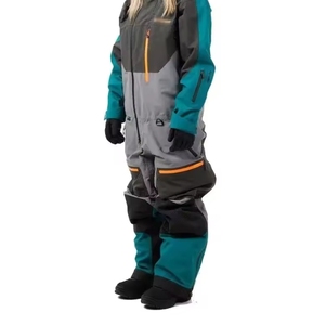 Combinaison de ski imperméable coupe-vent, une pièce, pour hommes et femmes, grande taille, vêtements de sport, impression sérigraphique, adultes - Product Image 4