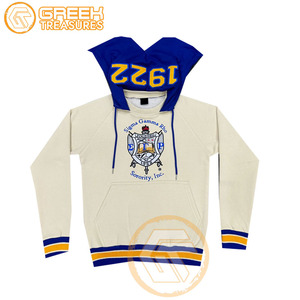 Sigma Gamma Rho personnalisé sweat à capuche brodé en molleton de coton sororité pull de haute qualité vêtements grecs sweats à capuche courts pour femmes - Product Image 1