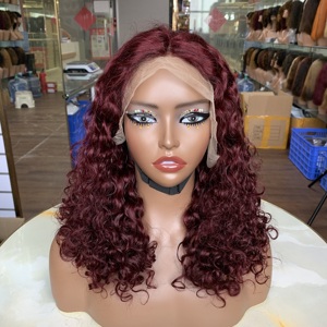 Premium Wholesale SDD 14 Inch Luxury Curl 13x4 Lace Frontal <b>Wig</b>, Vietnamese Raw Hair, Realistic Hand-Tied Hairline - Product Image 3