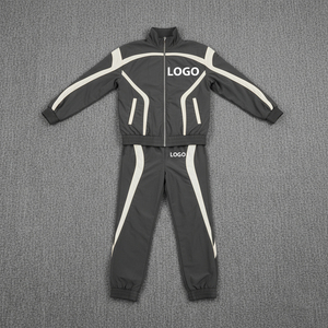 Chándal Cortavientos Personalizado 100% Algodón Invierno Hombre Transpirable Ecológico Reversible Forro Polar Estilo Urbano - Product Image 5