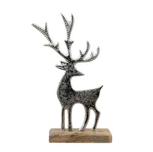 Maravillosa escultura decorativa de Reno de alta calidad Base de madera hecha a mano accesorio de decoración de Navidad para bodas decoración del hogar - Product Image 6