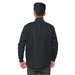 Chaqueta Bomber Gótica para Hombre, Bordado en Lona, Cuello Alto, Larga, Delgada, Ligera, Cortavientos, Informal de Invierno - Product Image 3
