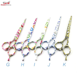 Personalizado impreso mejor acero inoxidable hecho a mano peluquería tijeras tipo de belleza instrumento de corte de pelo - Product Image 3