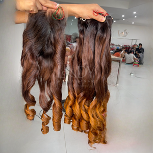 Venta al por mayor completa cutícula alineada Virgen 100% extensiones de cabello humano de trama Remy cabello humano con precio de fábrica - Product Image 1