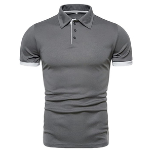Polo de Sport de plein air respirant pour hommes décontracté à manches courtes Slim Fit chemises de Golf basique coupe régulière Tennis polos de Golf - Product Image 1