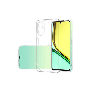 Coque en silicone transparente super claire Netzy SAFA pour Realme 12 Lite, protection de téléphone portable souple en TPU transparent antichoc, C15 A53 - Product Image 1