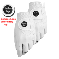 Nouvelle tendance Article unisexe sur mesure gants de Golf léger respirant anti-dérapant doux Cabretta cuir Golf gants de sport
