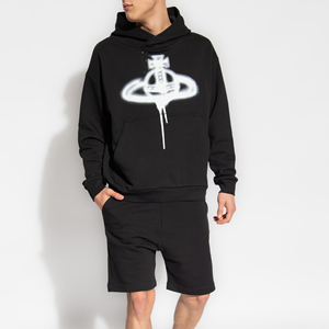 Conjunto de sudaderas con capucha para hombre con serigrafía de diseño personalizado de la mejor calidad Sudadera con capucha corta de alta calidad para adultos para otoño y verano - Product Image 2