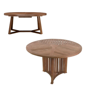 Juego de mesa de restaurante al por mayor, patio moderno de jardín, juego de mesa y silla de comedor de exterior de madera para muebles de hotel - Product Image 6