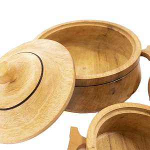 Handmade Wooden Casserole Elegant <strong>Chapati</strong> &amp; Vintage Casserole Kitchenware Premium Teak Wood <strong>Chapati</strong> Food <strong>Warmer</strong> Supplies
