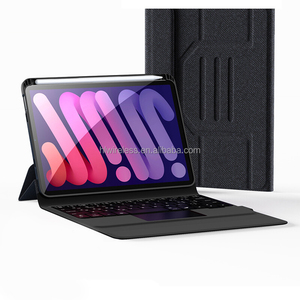 Nuova Custodia con Tastiera Ultra Sottile per <span class=keywords><strong>iPad</strong></span> <span class=keywords><strong>Mini</strong></span> <span class=keywords><strong>6</strong></span>, Touchpad RGB Retroilluminato, Interfaccia USB-C Wireless, Slot per Penna - Product Image 1