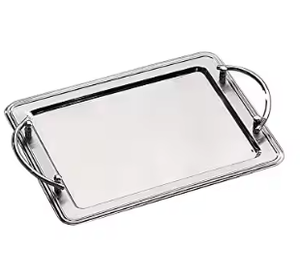 Plateau de service en métal fait à la main avec finition de forme de taille unique-pour la maison, l'hôtel ou les cadeaux - Product Image 6