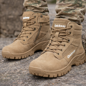 Mens 8 Inch Side Zipper <b>Work</b> <b>Boots</b> Tactical Style Motorcycle & Outdoor Duty <b>Boots</b> - Product Image 4