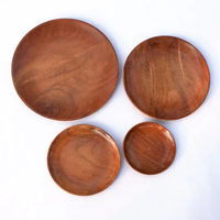 Eco-Vriendelijke Houten Borden Voor Duurzaam Dineren Handgemaakte Houten Borden Rustieke Tafels Herbruikbare Houten Borden Kamperen