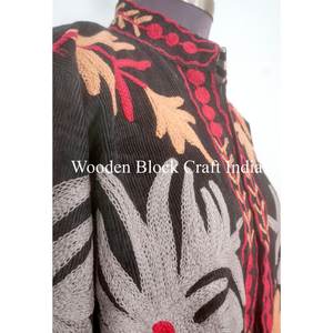 เสื้อแจ็คเก็ตปักลายคอร์ติส คุณภาพสูง ลายใหม่ สไตล์โบฮีเมียน ฮิปปี้ อินเดีย สำหรับทุกเพศ เสื้อโค้ท แจ็คเก็ตคอร์ติส สำหรับผู้หญิง ใส่ไปงานปาร์ตี้ - Product Image 3