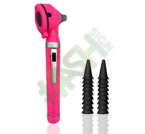 Mini poche LED fibre optique Otoscope Portable Kit manuel Source d'alimentation Standard oreille portée ensemble pour Test d'examen médical - Product Image 3