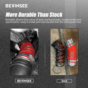 Tuyau <span class=keywords><strong>de</strong></span> <span class=keywords><strong>suralimentation</strong></span> en silicone renforcé BEVINSEE Twin-Turbo pour <span class=keywords><strong>BMW</strong></span> M57 <span class=keywords><strong>335D</strong></span> E90 E91 E92 - Product Image 6