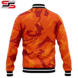 Blousons aviateur de baseball pour hommes avec lettre brodée, logo universitaire, veste de gros - Product Image 2