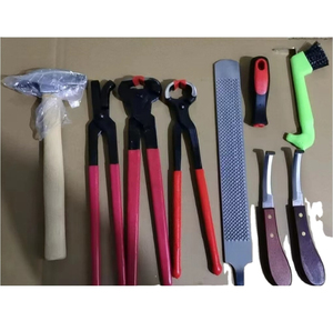 Horshi. Kit d'outils de coupe de sabot de cheval 8 en 1, ensemble d'outils de coupe de sabot d'âne Kit d'outils de maréchal-ferrant complet - Product Image 3