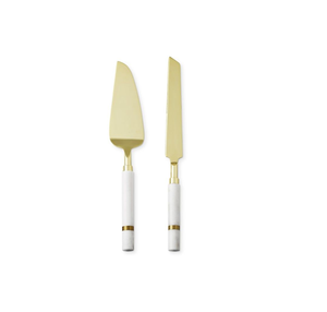 Supports à gâteaux en métal avec poignée en marbre pour gâteau servant la décoration de Noël Table de mariage Serveur du désert Plateau à gâteaux d'anniversaire avec vente - Product Image 2