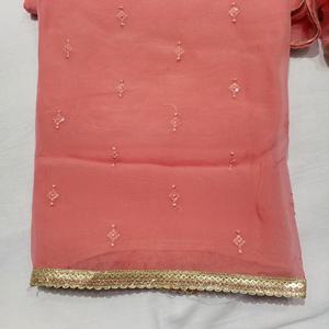 Designer moderne non cousu brodé à la main en soie indienne Fashion-Forward Salwar Kameez pour femmes Protection solaire pour traditionnel - Product Image 2