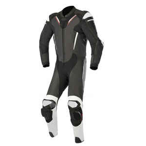 Personnalisable 100% cuir de vachette combinaison de moto confortable respirant imperméable et coupe-vent protéger l'équipement de corps - Product Image 1