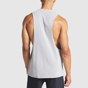 เสื้อกล้ามสำหรับเล่นกีฬาฟิตเนสยิมฟิตเนสผ่าข้างแห้งเร็วโอเวอร์ไซส์สไตล์ใหม่ - Product Image 2