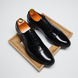 Chaussures en cuir imperméables avec doublure anti-odeur et absorption des chocs, chaussures de travail pour hommes, chaussures de tous les jours - Product Image 5