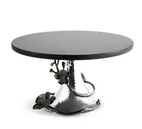 Support de gâteau de Style de luxe en bois émail Design Premium support de gâteau élégant pour les fêtes d'hôtel utilisation de décor de Table