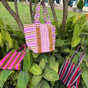 กระเป๋าซิปไนลอน PP เปอร์รีไซเคิลสำหรับอินเดียถุงช้อปปิ้งขนาดเล็กแบบยั่งยืนสินค้าใช้ซ้ำได้สินค้าในครัวเรือนขนาดตามสั่ง - Product Image 3