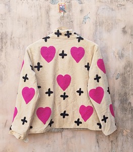 เสื้อแจ็คเก็ตกำมะหยี่ปักลายหัวใจสไตล์ Y2K ปกคอพับ แขนยาว ปิดด้วยซิป เสื้อคลุมลำลองสำหรับผู้ใหญ่ ใส่ได้ในฤดูใบไม้ร่วง - Product Image 5
