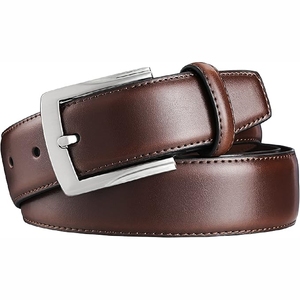 Cinturón de cuero de estilo informal personalizable para hombres de la mejor calidad 100% Cinturón de cuero genuino con hebilla - Product Image 1