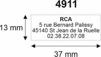 Haute qualité Trodat 4911 différentes couleurs tampon à encre auto-encreur 38x14mm petits timbres en plastique pour bureau ODM