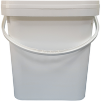 Seau carré de qualité alimentaire de 5 gallons, seau et couvercle en plastique pour le Transport du tabac alimentaire IML OEM emballage personnalisé