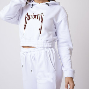 Marque privée à la mode entraînement 100% coton haut court vêtements vêtements de fitness pour femmes ensemble de sport femmes ensembles de yoga pour les filles - Product Image 4