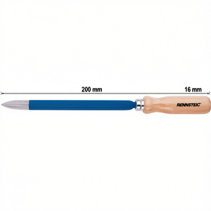 Triangular Hollow Scraper with 200 mm Blade Length and 16 mm Form C Wooden Handle RENNSTEIG - Product Image 3