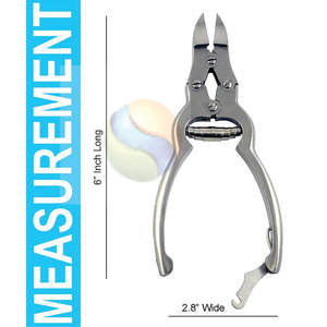 Pince à cuticules professionnelle en acier inoxydable allemand avec lames à joint en boîte tranchantes, pince à ongles et à cuticules robuste, fabrication - Product Image 3