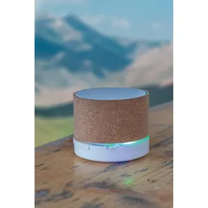 Haut-parleur sans fil 3W Cork, gadgets promotionnels durables avec port USB - Product Image 2
