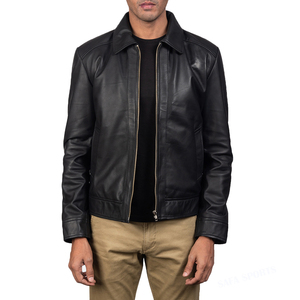 Arrivée de vestes d'extérieur d'hiver personnalisées Vintage Riding Biker Motorcycle Faux cuir en peau de mouton Vestes de taille plus - Product Image 1