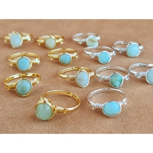 Gold and Silver Plated Fashion <b>Rings</b> with Natural Stone Accents for Resale Appeal - Product Image 1