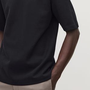 เสื้อยืดผู้ชายทรงบ็อกซี่โอเวอร์ไซส์ คุณภาพสูง คอกลม ผ้าฝ้าย 100% แบบเรียบ คอกลม ป้องกันขนร่วง และแห้งเร็ว - Product Image 6