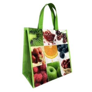 Bolsa de compras tejida PP a prueba de humedad reutilizable para supermercado Diseño de bolsa de plástico personalizable hecho a pedido - Product Image 4
