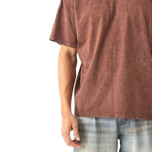 เสื้อยืดผ้าฝ้าย100% ขนาดใหญ่พิเศษสำหรับผู้ชายเสื้อยืดซักด้วยกรดไซส์ใหญ่พิเศษ - Product Image 4