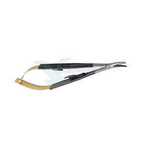 Profesional Castroviejo 7 \ "Micro soporte de aguja Punta de insertos de carburo de tungsteno recto con bloqueo Material de acero inoxidable - Product Image 5