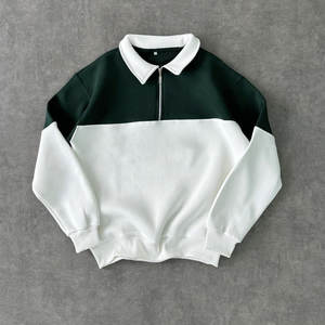 เสื้อเชิ้ตผู้ชายผ้าเฟรนช์เทอร์รี่แบบสั่งทำพิเศษ น้ำหนัก 220 กรัม ดีไซน์ซิป ¼  ปักโลโก้ ผ้าถักเนื้อแน่น ความยาวปกติ แบบสวมหัว ผ้าฝ้าย 100% - Product Image 2