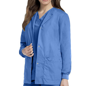 Bata de laboratorio de manga larga para mujer de calidad superior, tela de punto de algodón transpirable, uniformes médicos para médicos - Product Image 4