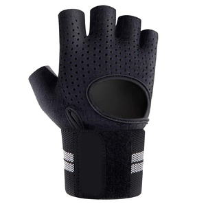Weightlifting Exercise Logo Custom Acceptable Weightlifting Gloves <b>Half</b> Finger Anti <b>Slip</b> Breathable Fitness Gym Gloves - Product Image 3